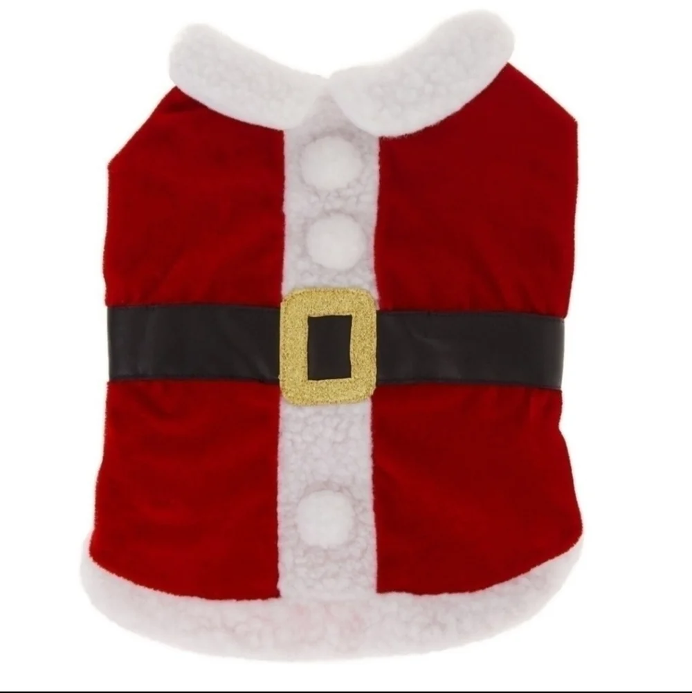 NWT Merry & Bright Santa Claus Dog Pet Costume Christmas Holiday Clothing New